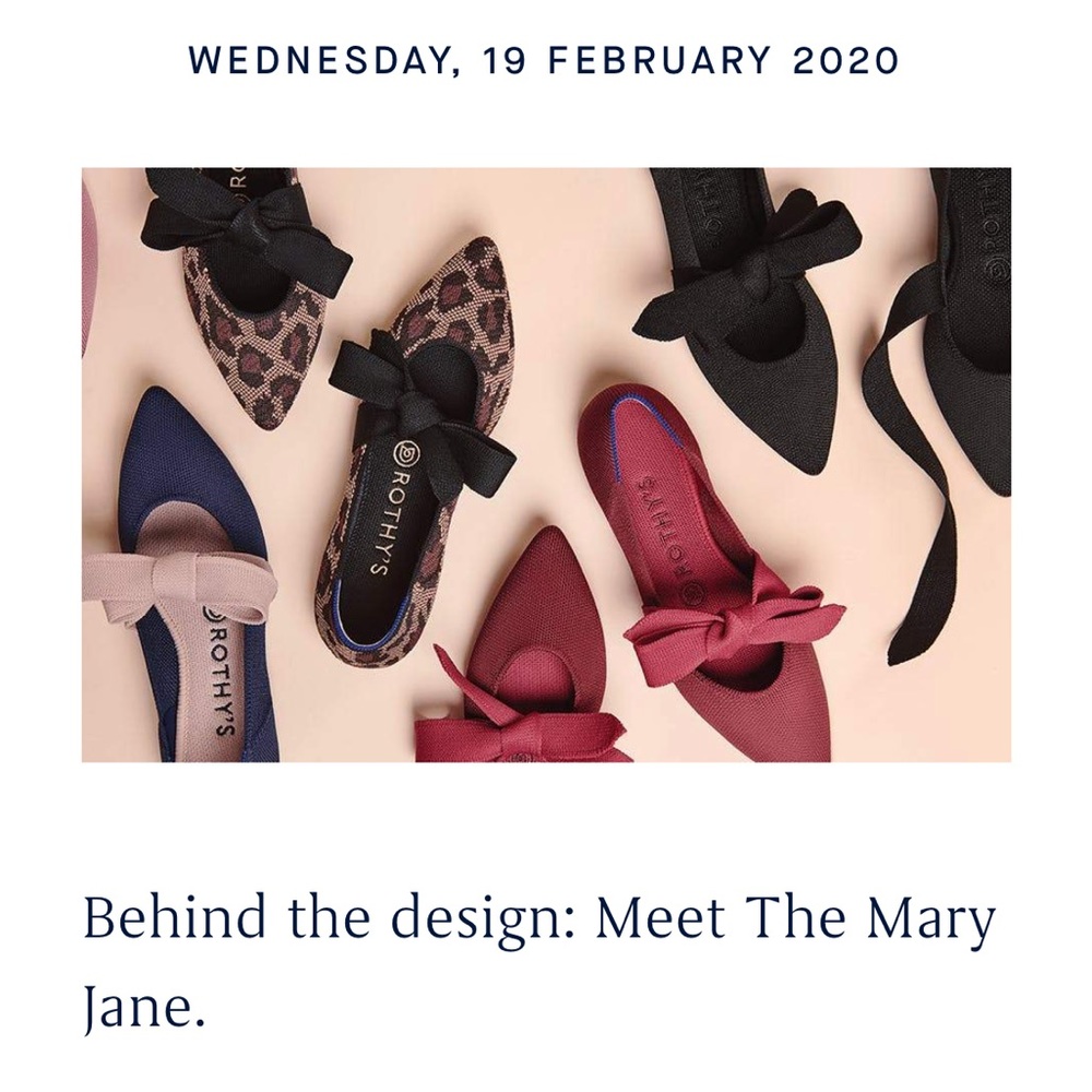 Rothy’s black Mary Jane flats